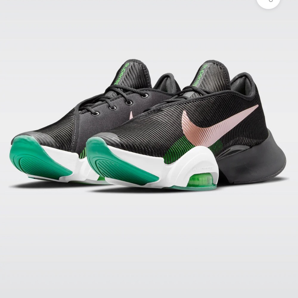 Nike Black Pink and Green Women's Athletic Shoes